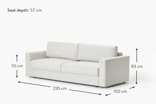 Sofá-cama com espaço de arrumação (3 lugares)