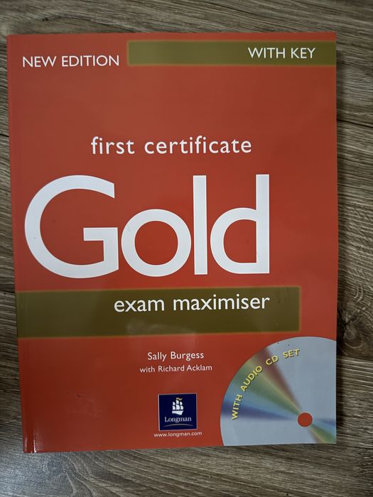 Podręcznik first certificate Gold exam maximister + płyta CD, Longman