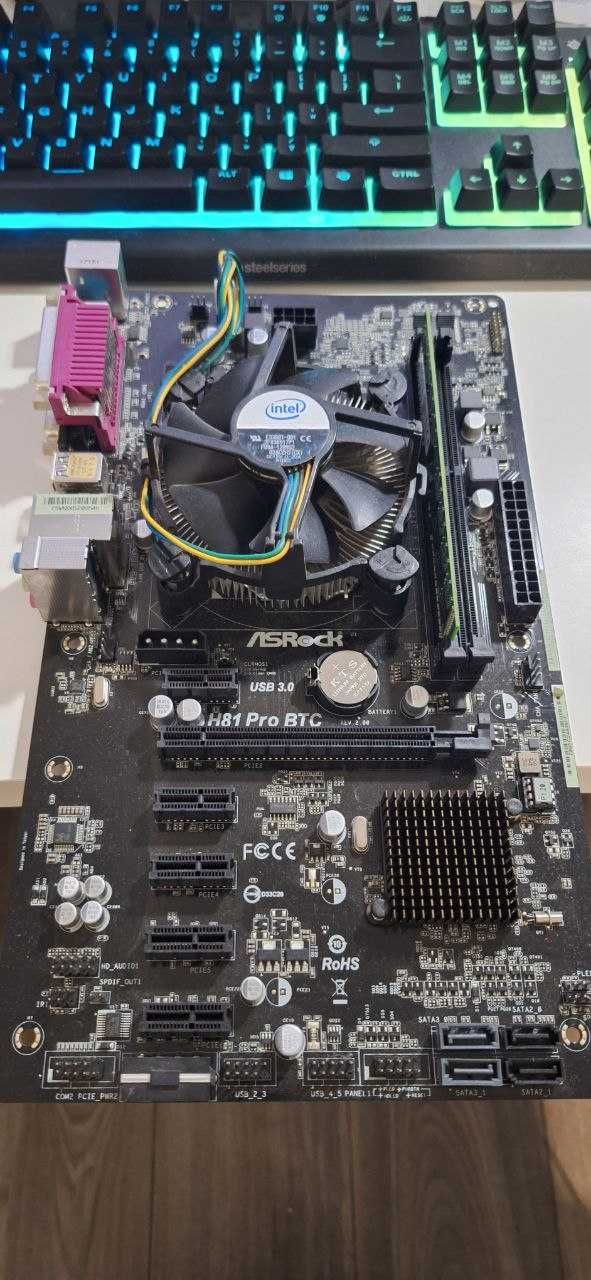 Płyta główna ASRock H81 Pro BTC +CPU Pentium G3420 +RAM 4GB 1333MHz