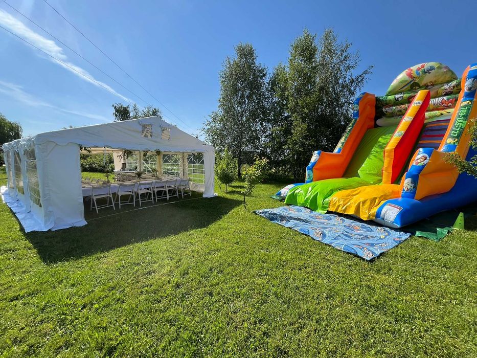 Wynajem namiotów 3x6 5x8 6x12 DMUCHANIEC stoły krzesła