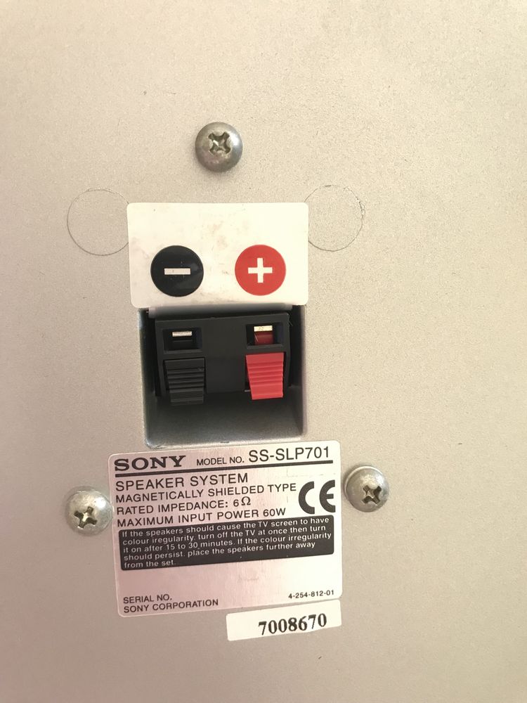 Колонки Sony SS-SLP701 (возможно под ремонт)