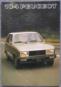 Prospekt Peugeot 104 rok 1977