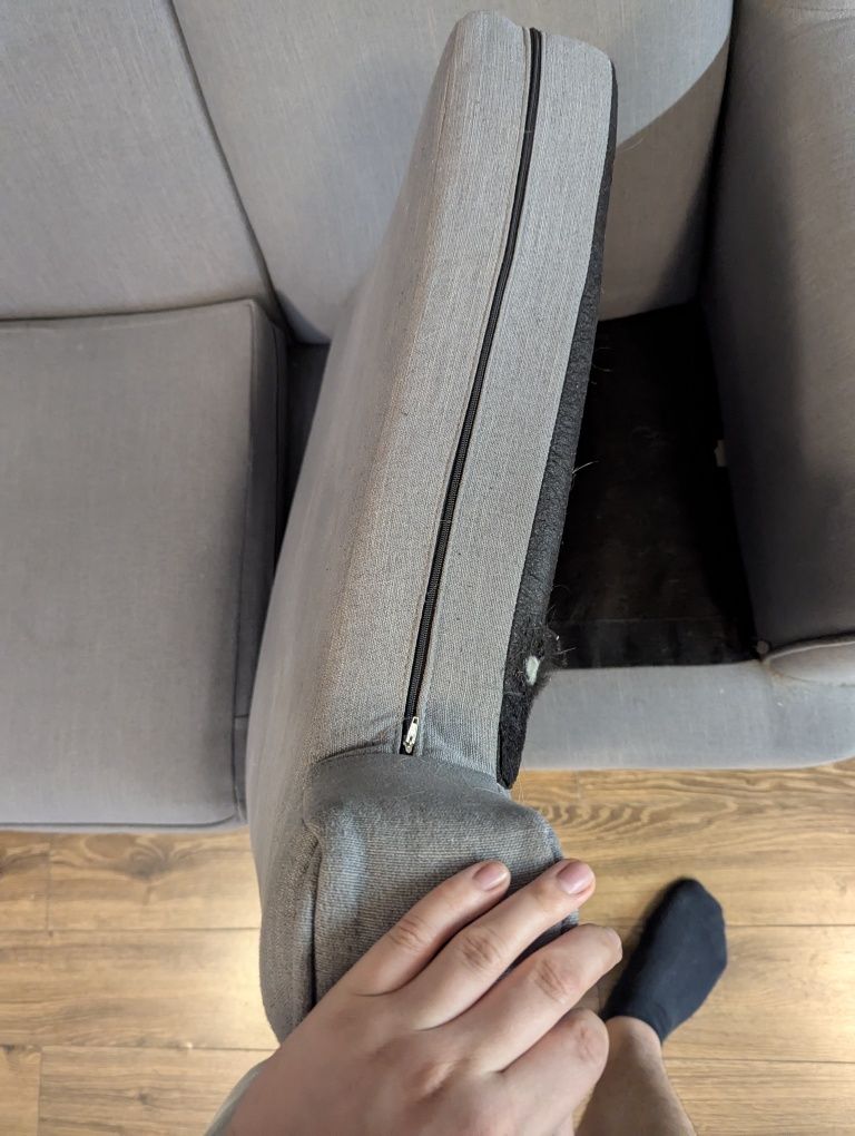 Wąska Sofa 2 osobowa w stylu skandynawskim