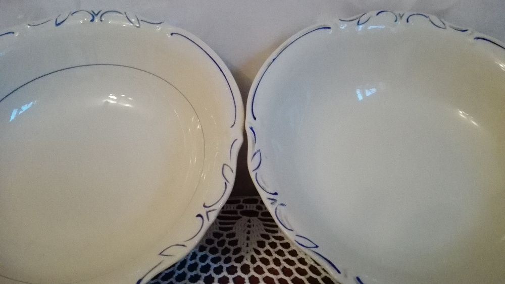 Salaterki, miski 25cm stara porcelana Tułowice