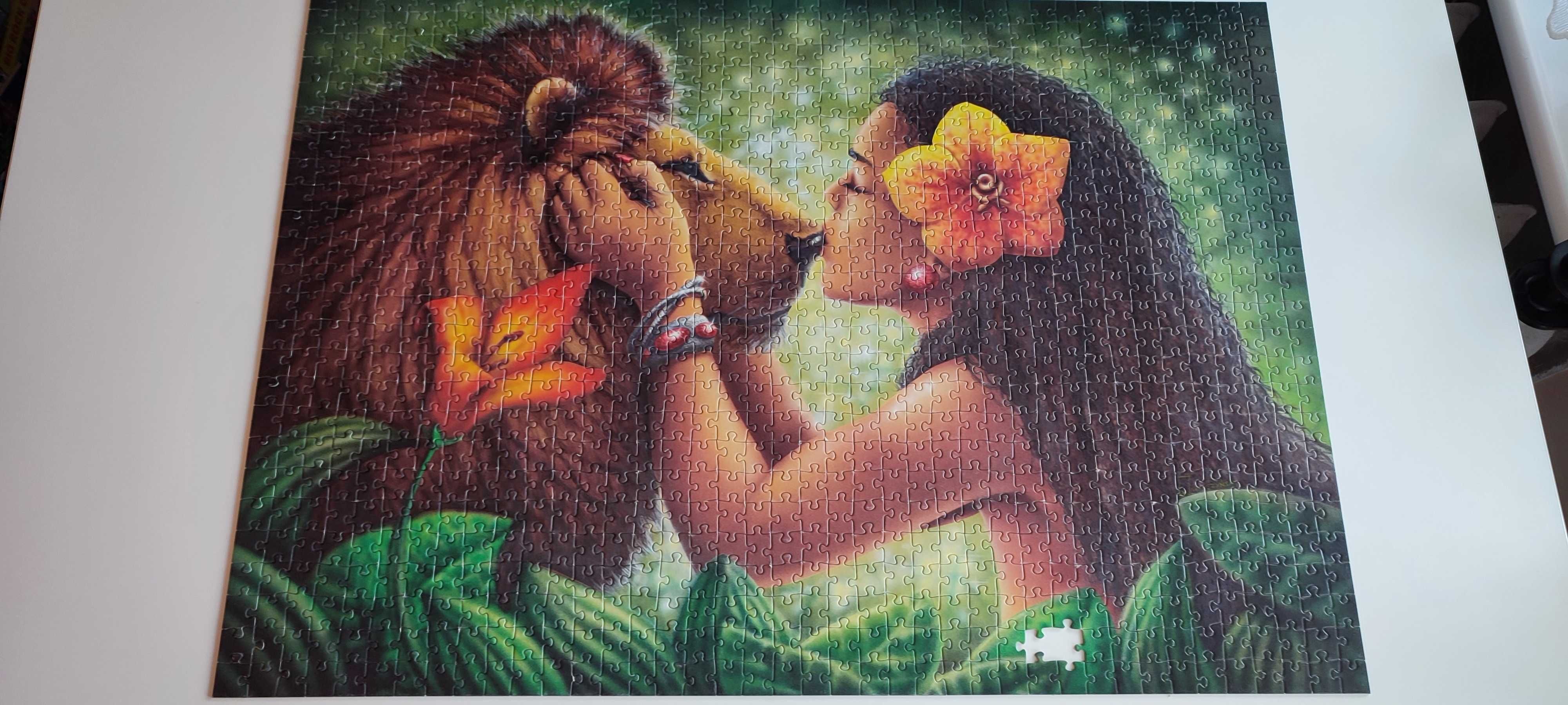 Tefl Puzzle Lion and a Girl 1000 elementów