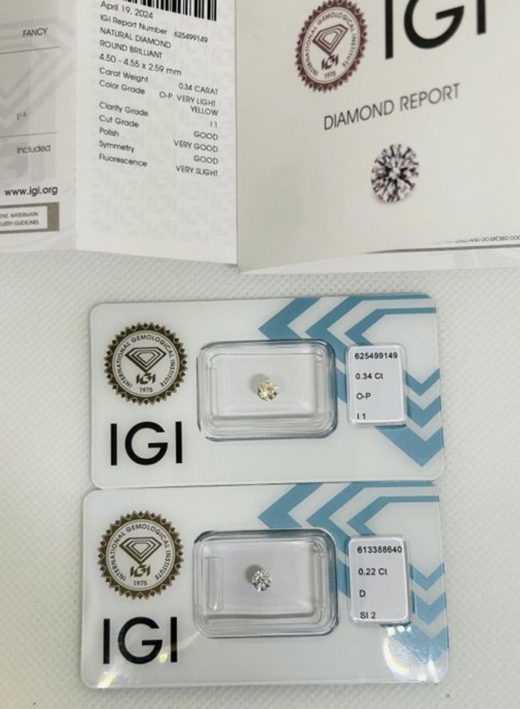 Diamantes Naturais - Brilhantes - Certificados