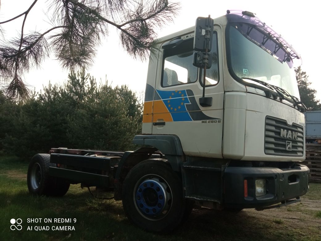 MAN ME 280B 4x2 Specjalny rama do zabudowy 18.280 Resor ZF