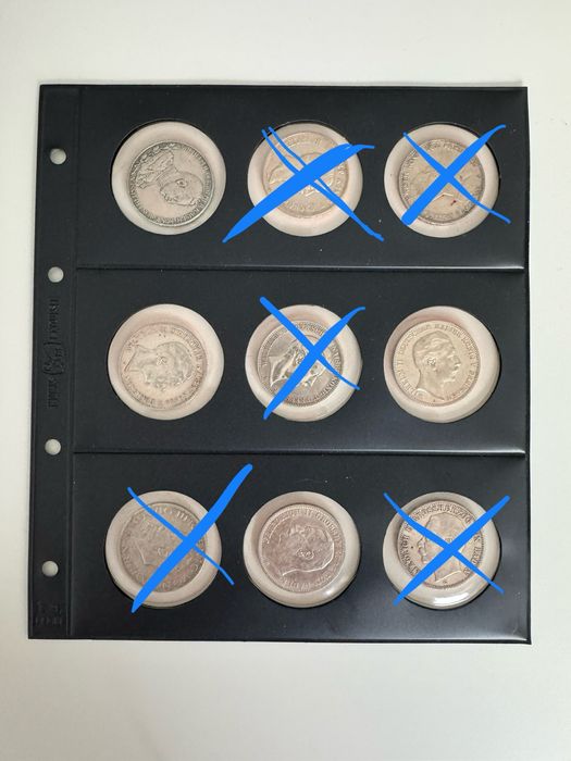 Marki Cesarstwo Niemieckie 4 srebrne monety