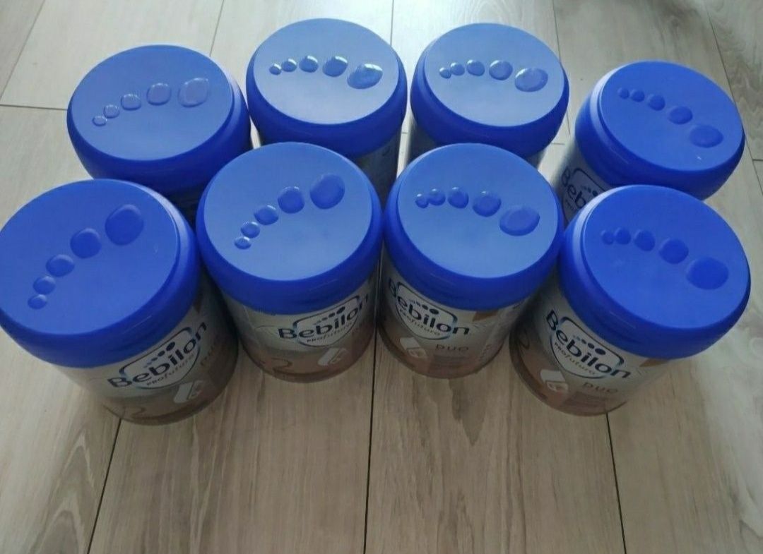 8sztuk Puszki po mleku 800g + miarka