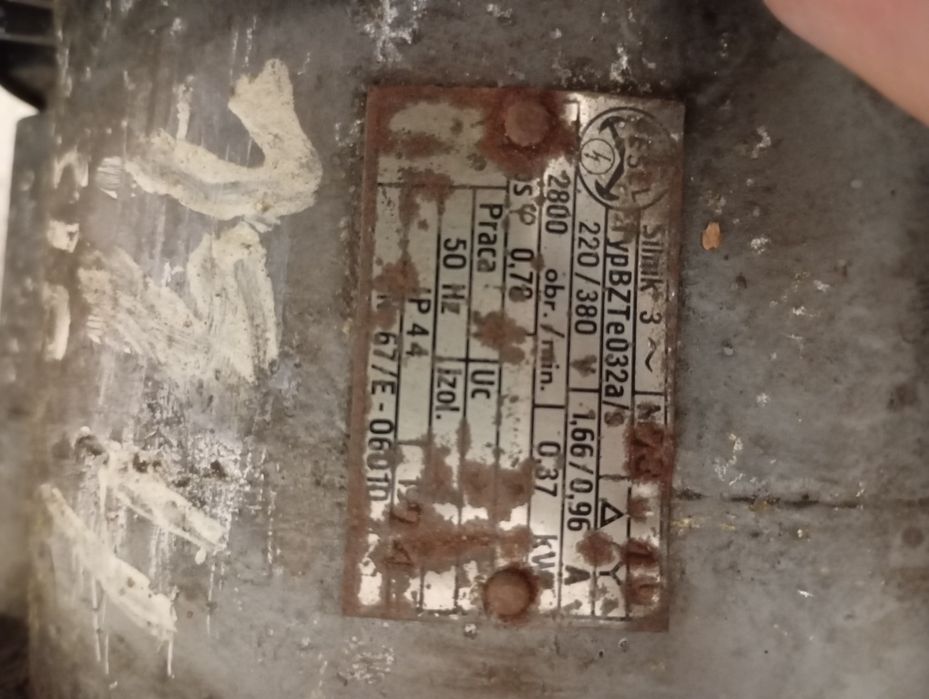 Silnik 0.37 kw do maszyny przemyslowej / szwalniczej