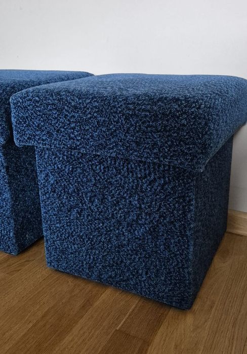 2x pufy zschowkiem
