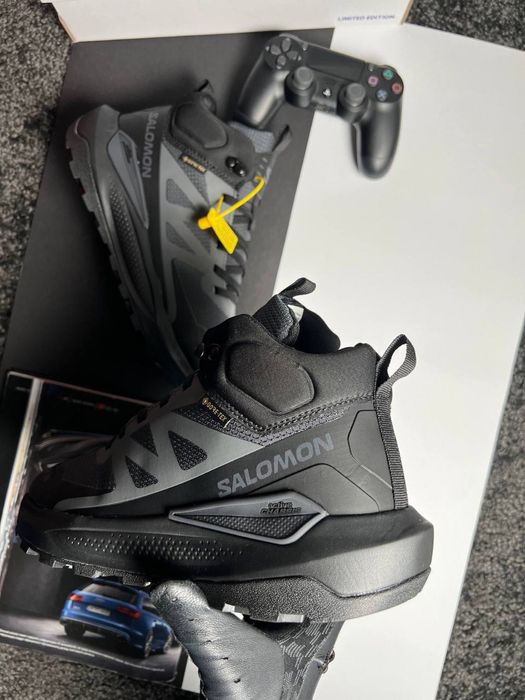 Чоловічі кросівки саломон Salomon Elixir Activ Fur Black Grey [41-46]