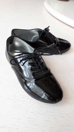 Туфли черные лоферы Crazy 8, лаковые, 13 размер, 19 см, USA 13, 29-30