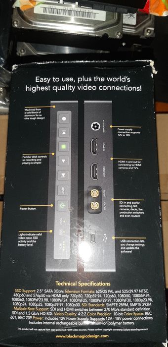 Blackmagic HyperDeck Shuttle (2) рідна коробка