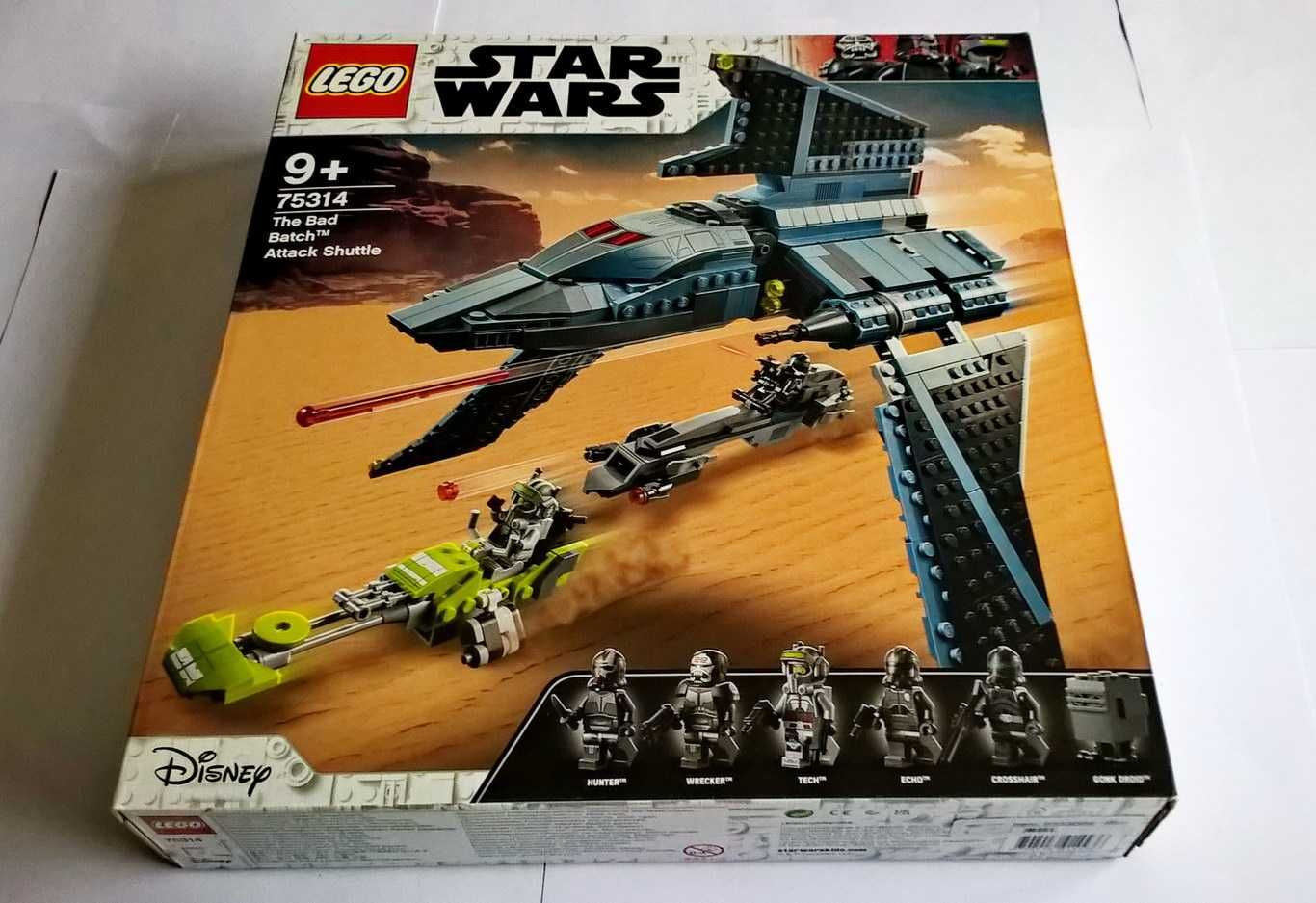 Lego Star Wars 75314 The Bad Batch Attack Shuttle selado