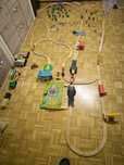Drewniane tory, pociągi, PlayTive, Brio, Ikea, wielki zestaw