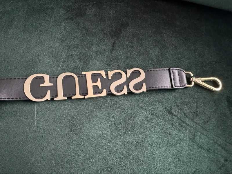 Pasek do torebki Guess czarny