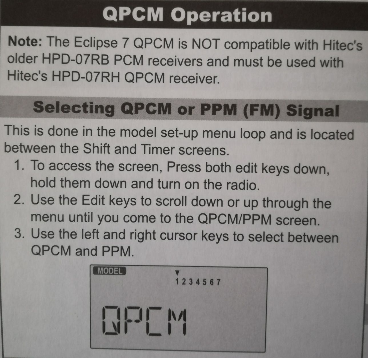 Comando HITEC Eclipse 7 QPCM - Aeromodelismo