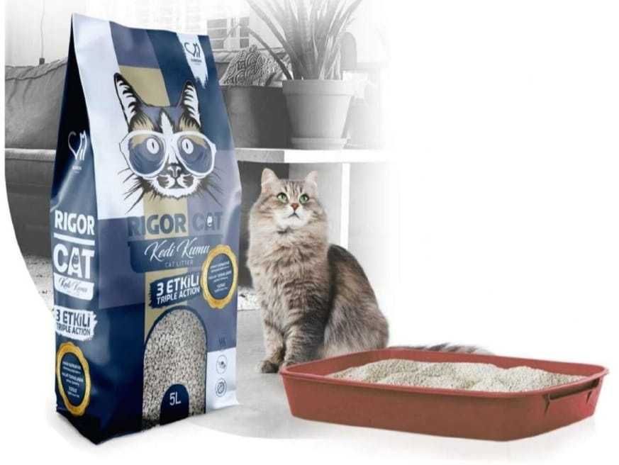 Areia Aglomerante para Gatos Rigor Cat – 5L