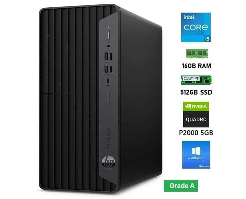 HP ProDesk 600 G6 i5-10400F | 16GB | 512GB SSD | NVIDIA 5GB | Garantia