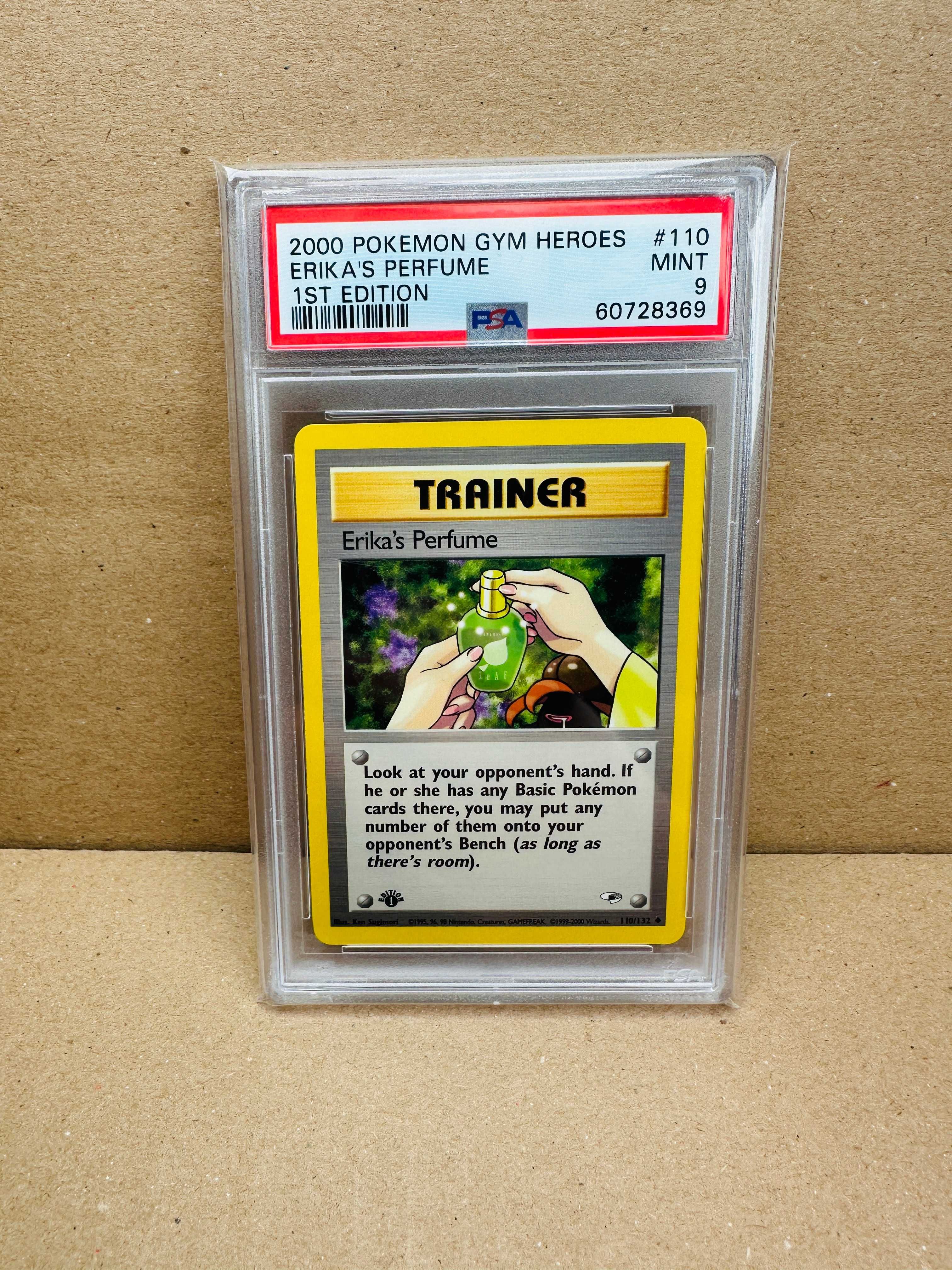 [PSA 9] Erika's Perfume 1st Edition #110 - Gym Heroes - Karta Pokemon