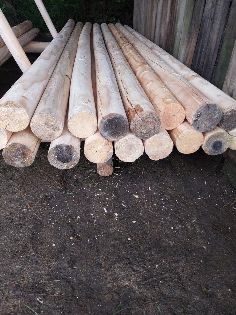 Palisada kolki drewniane toczone