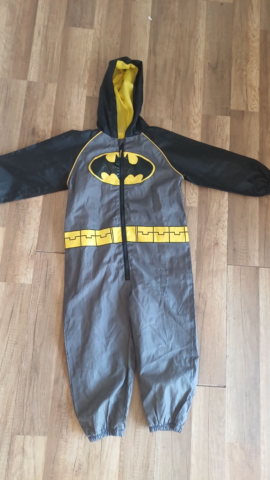 Kurtka wiatrówka 110 batman kombinezon na deszcz i wiatr 5 czarny