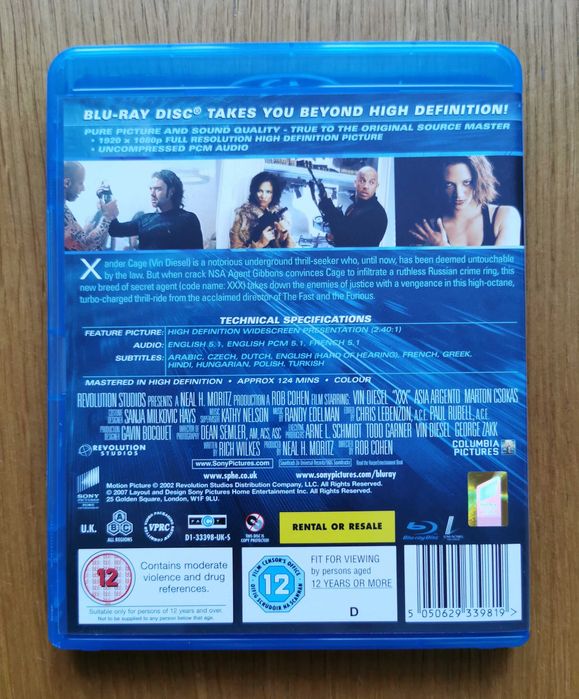 xXx Blu-ray (En) (2002) Vin Diesel