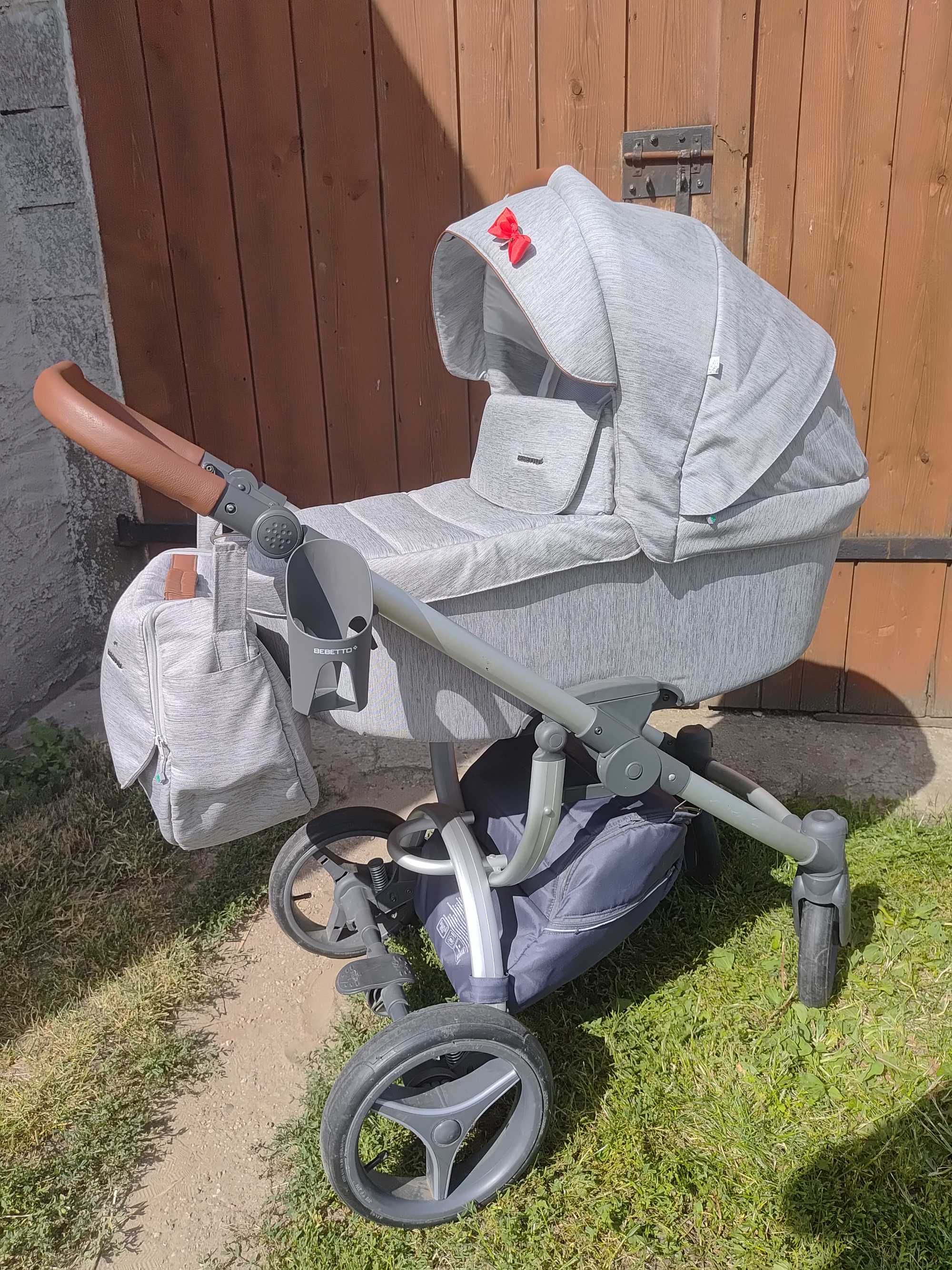 Wózek 2w1 spacerówka plus gondola bebetto luca