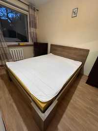 Łóżko sypialniane oparciem 160 x 200+materac  brązowe Łódź