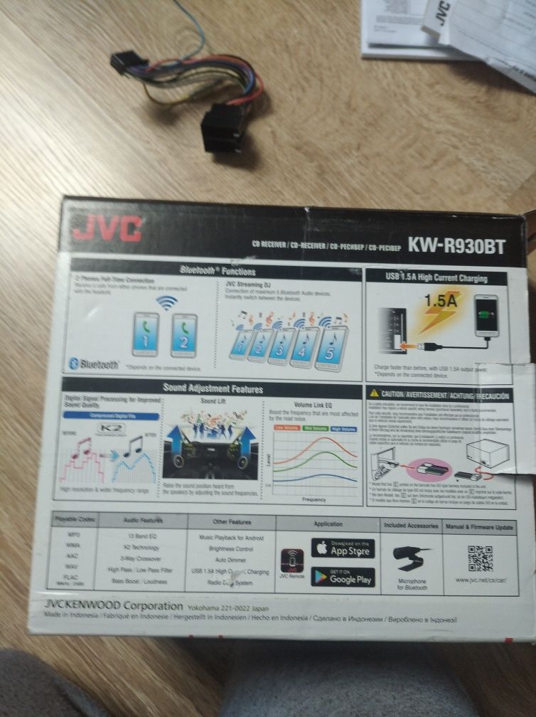 Radio samochodowe 2din JVC KW-R930BT