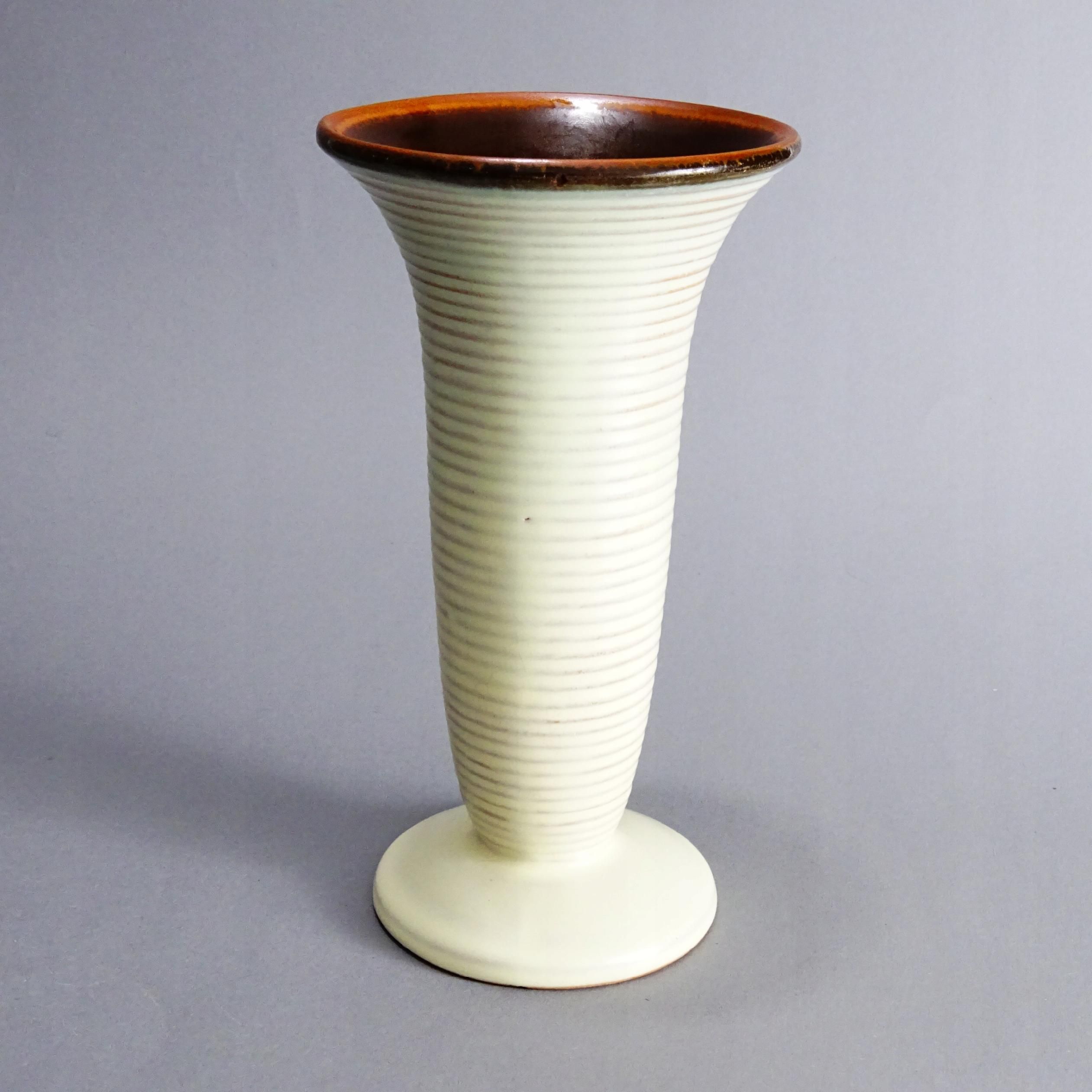 art deco lata 40 piękny ceramiczny wazon