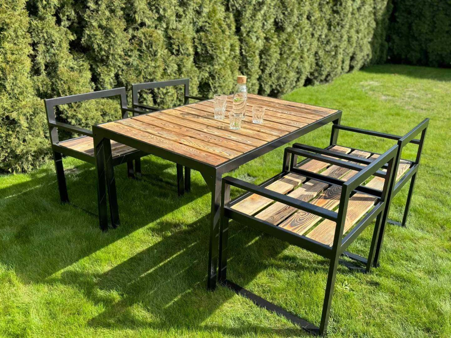 meble ogrodowe meble tarasowe stół stoły krzesła komplet loft 1
