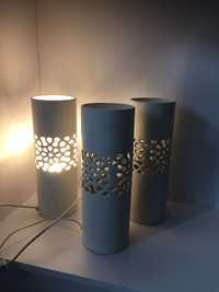 Biała Lampa ceramiczna tuba