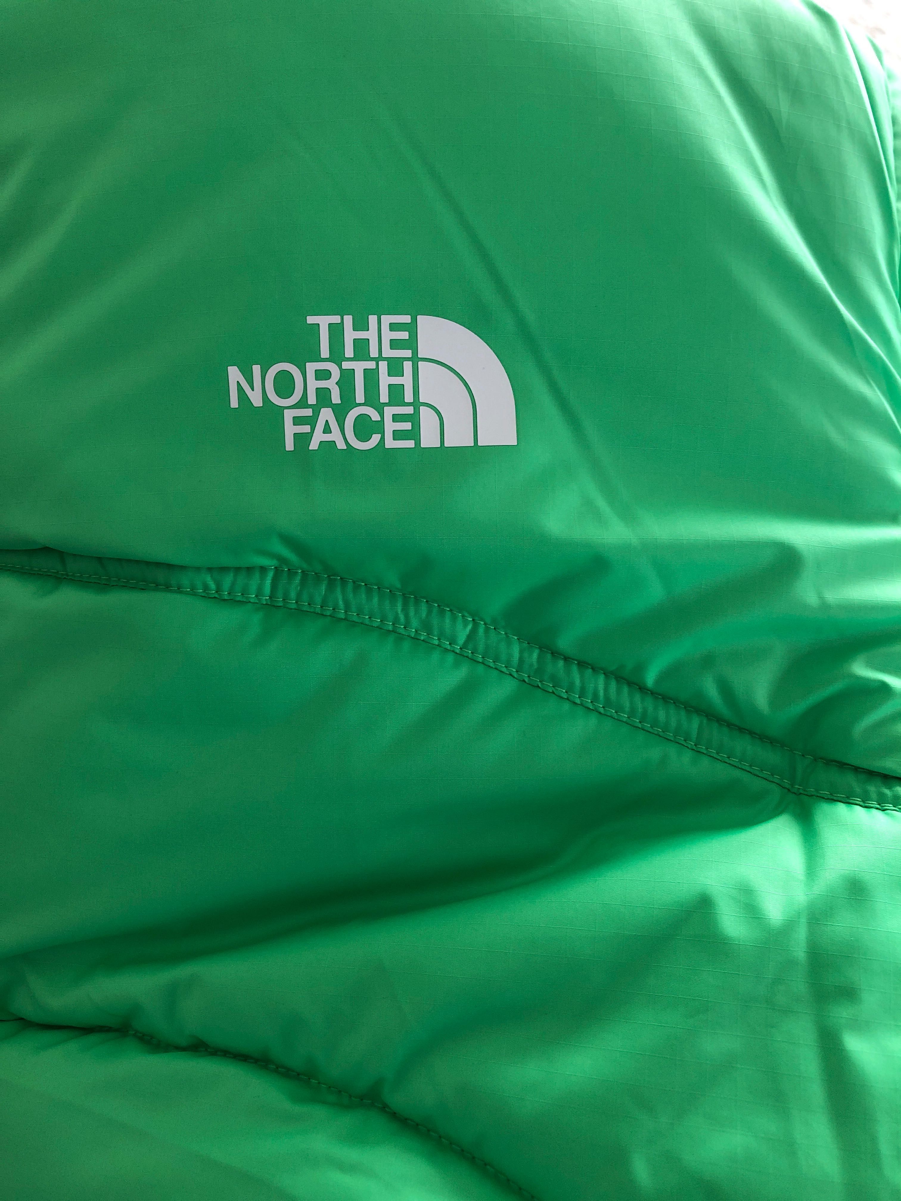 Orginał The north face kurtka L oryginalna zimowa zielona neonowa