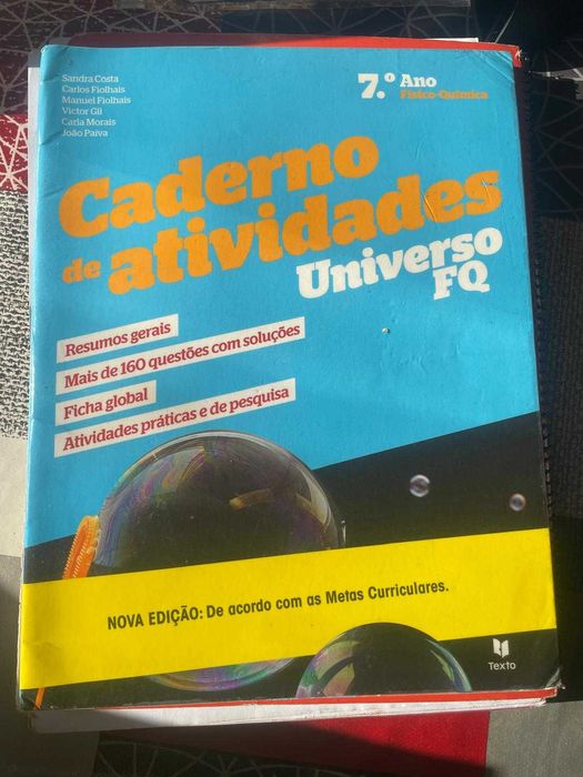 Manuais e Cadernos Atividades 7º ano
