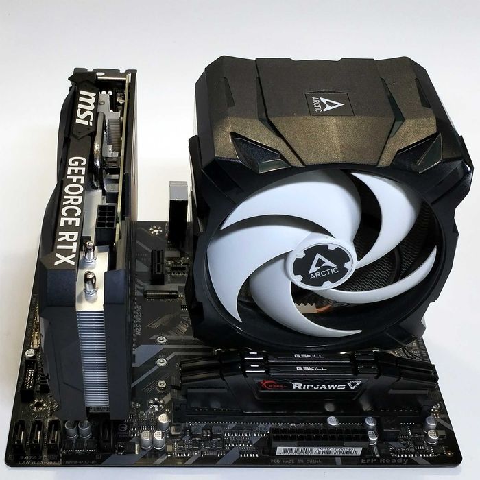 Игровой комплект Ryzen 5 5500, RTX 4060 Ti 8GB, 32GB, GIGABYTE B450M