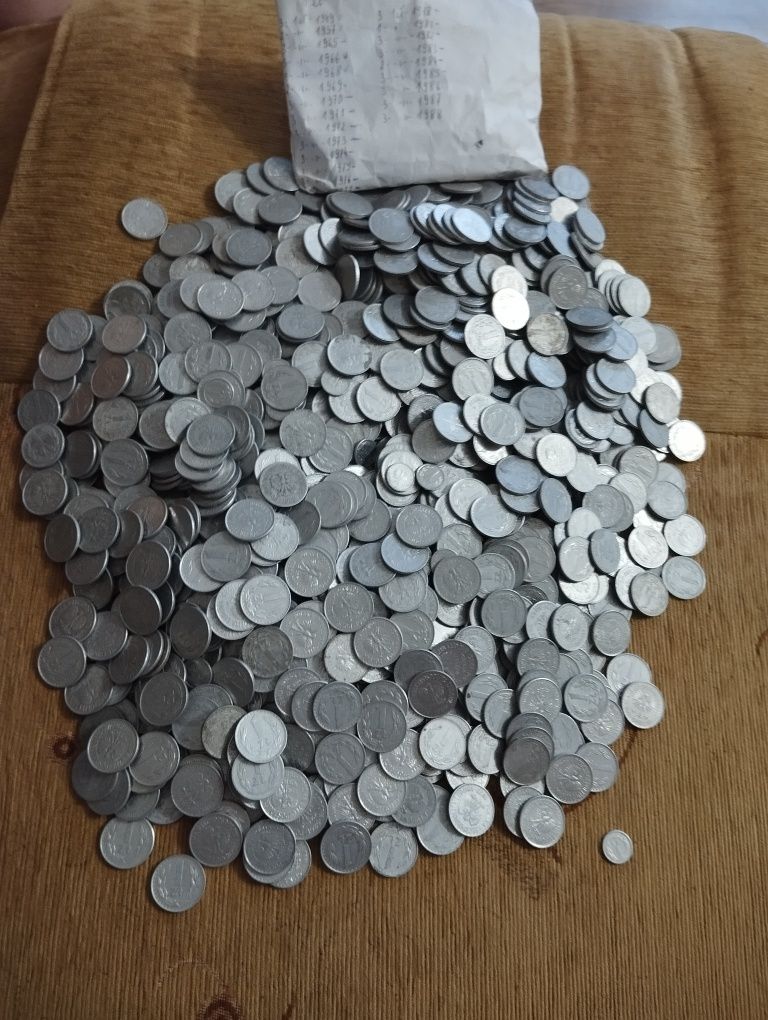 Stare monety aluminiowe prl