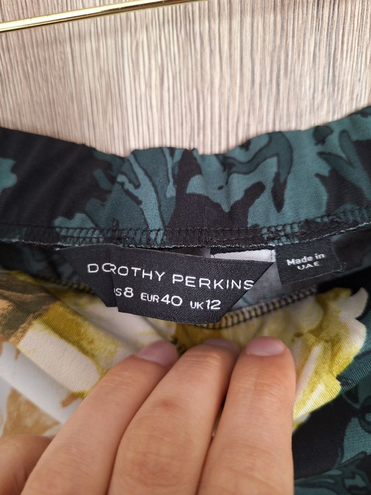 Zielona spódnica maxi w kwiaty damska Dorothy Perkins rozmiar 40