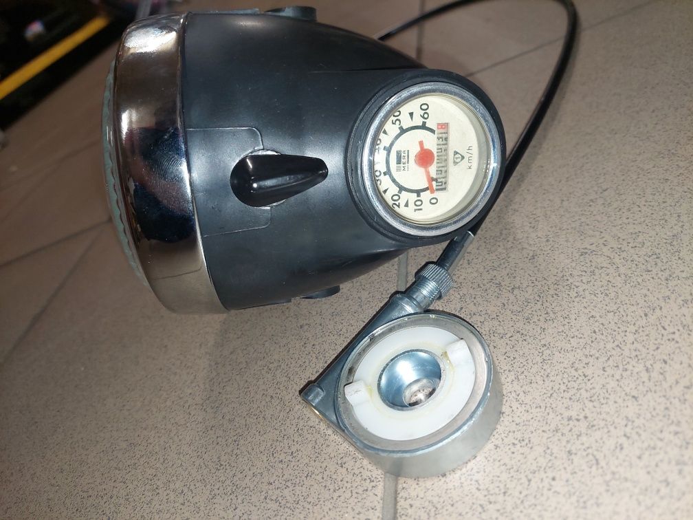 Nowa kpl lampa przód licznik ślimak linka Romet motorynka komar ogar
