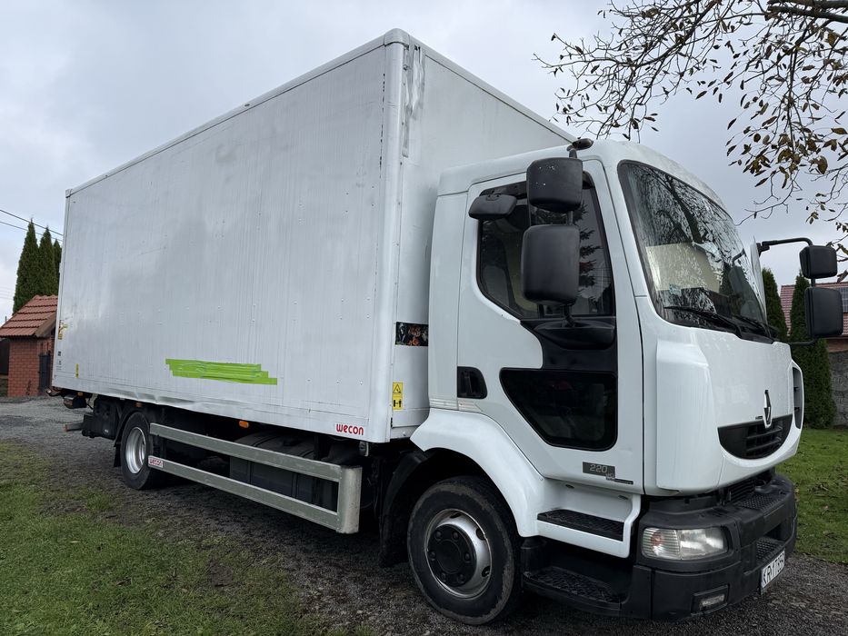 Renault midlum 220 dci kontener winda man daf