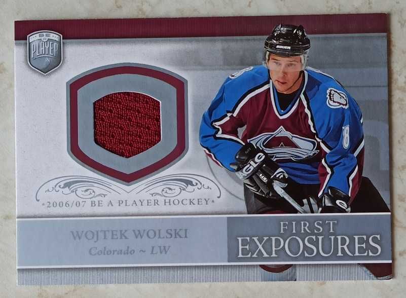 Upper Deck BAP Portraits 2006-07 First Exposures Wojtek Wolski Jersey