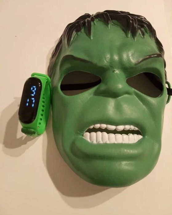 Zestaw Hulk maska plus zegarek
