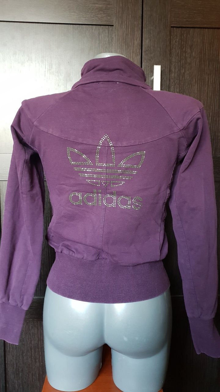 Adidas M bluza dresowa dres dresy bluzka croptop Vintage adidasy