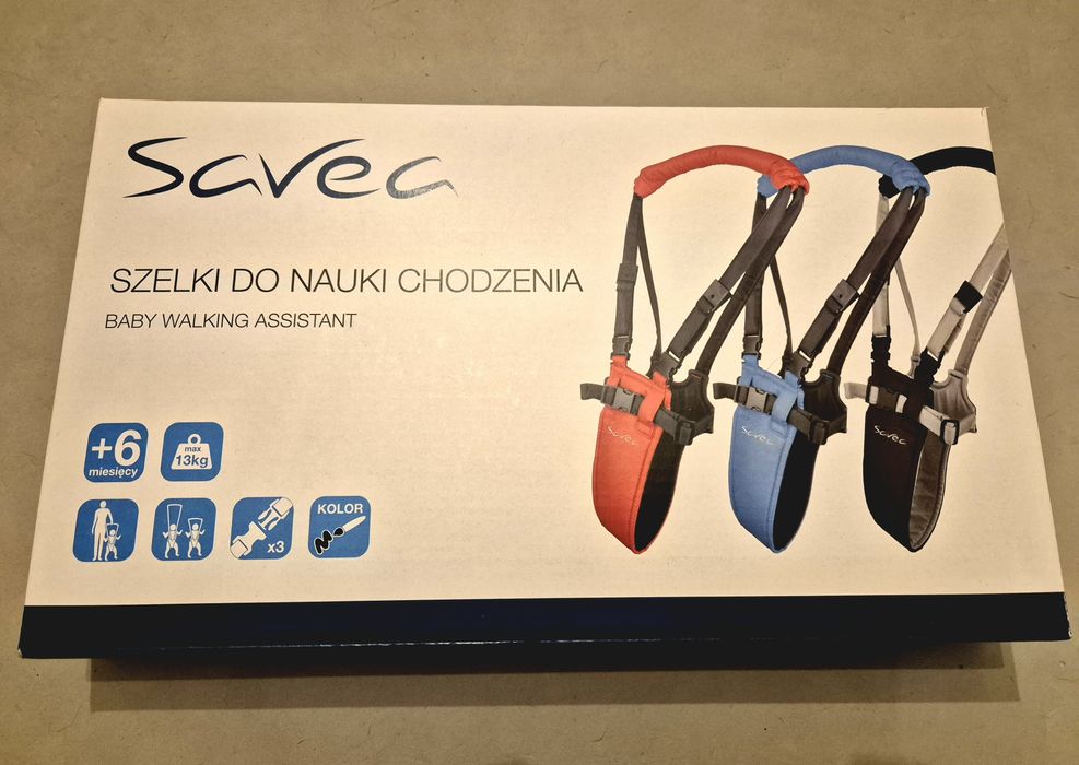 Regulowane szelki SAVEA do nauki chodzenia