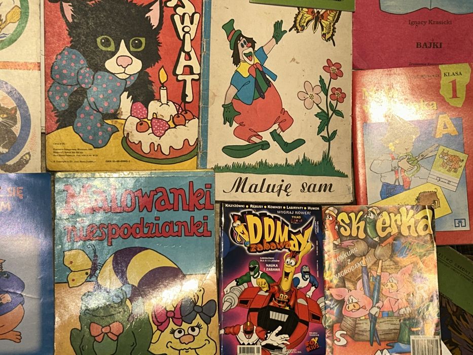 Stare KOLOROWANKI z PRL-u - 19 sztuk !