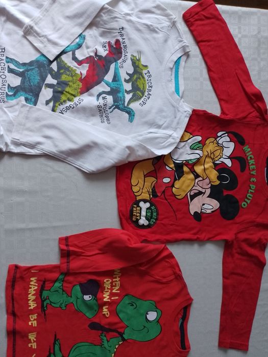 Bluzki chłopięce rozm 104/110. NOWE