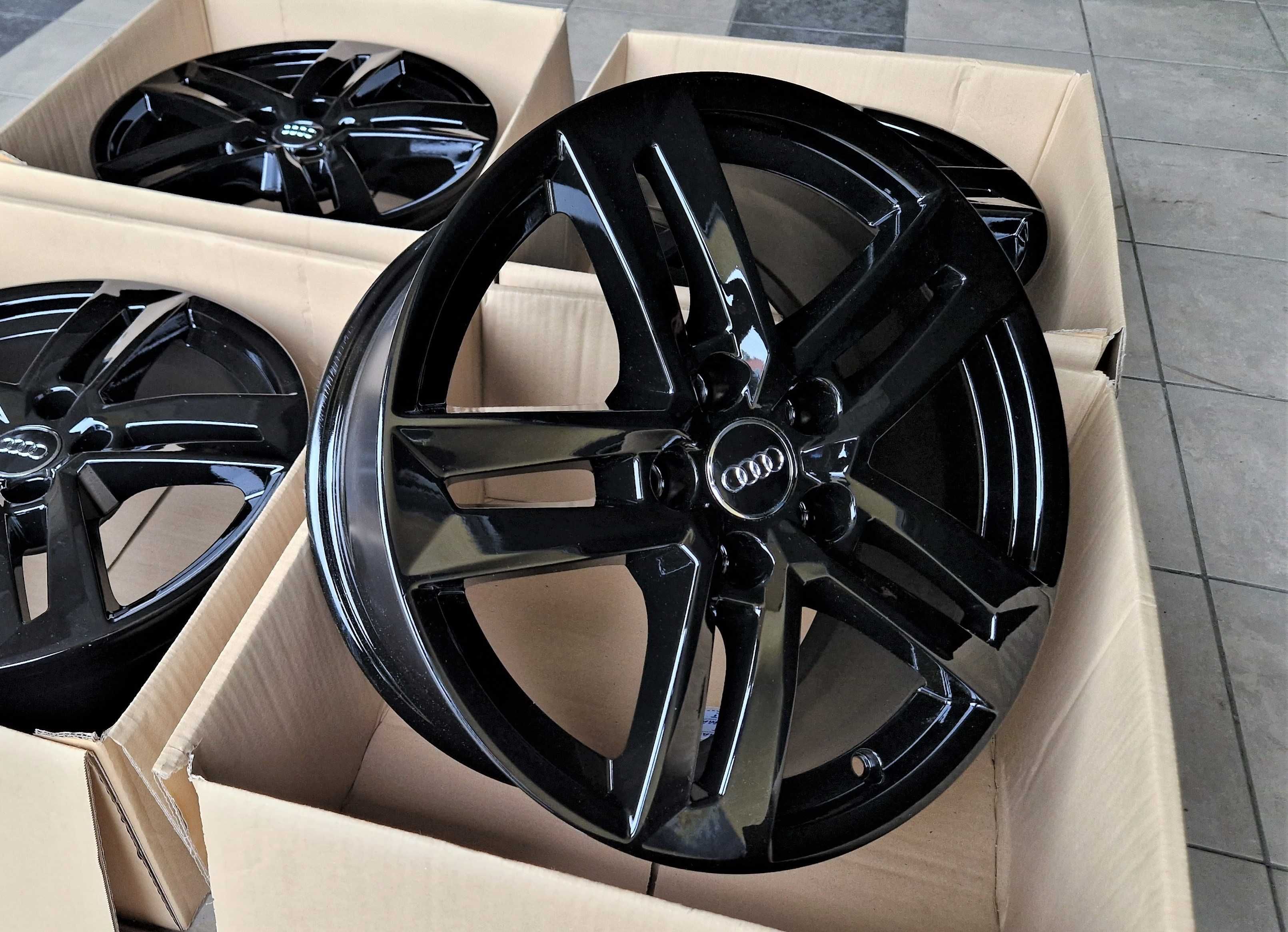 Alufelgi 17 5x112 Audi A4 A6 A7 A8 Q3 Q5 Czarne Nowe ! 446#