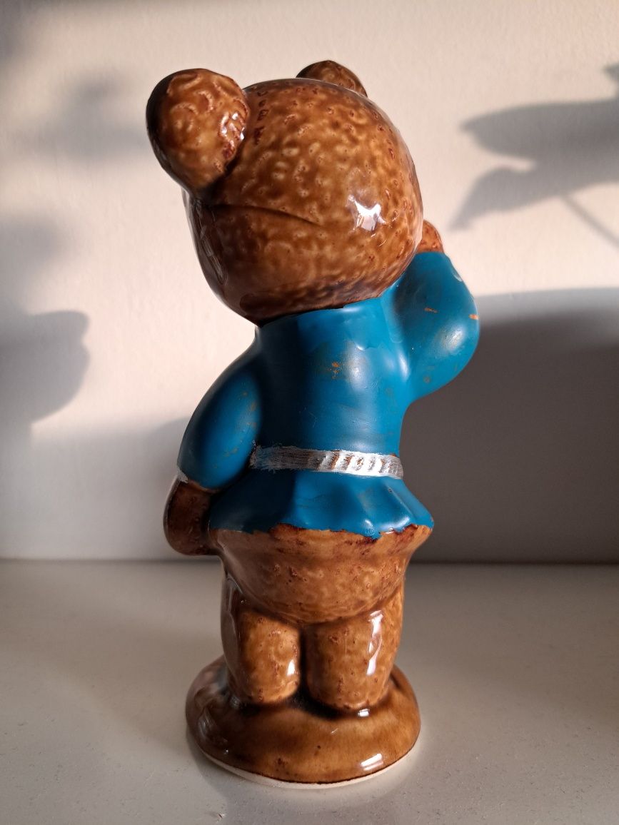 Porcelit,figurka ceramiczna,vintage,miś,PRL,ZSRR,ceramika