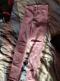 Spodnie różowe rozmiar S Sinsay